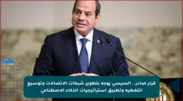 قرار صادر.. السيسي يوجه بتطوير شبكات الاتصالات وتوسيع التغطية وتطبيق استراتيجيات الذكاء الاصطناعي